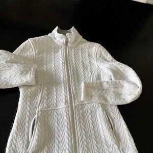 Spyder White Knit Jacket